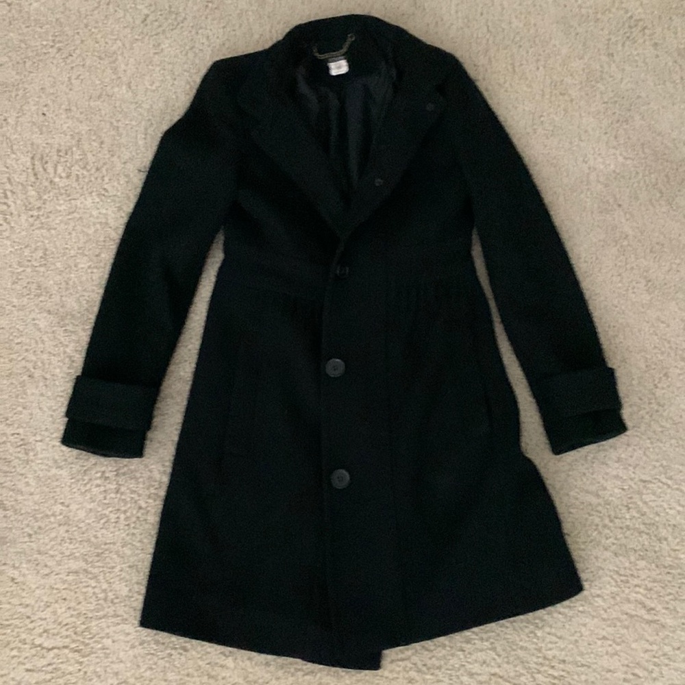 J. Crew Black Wool Coat